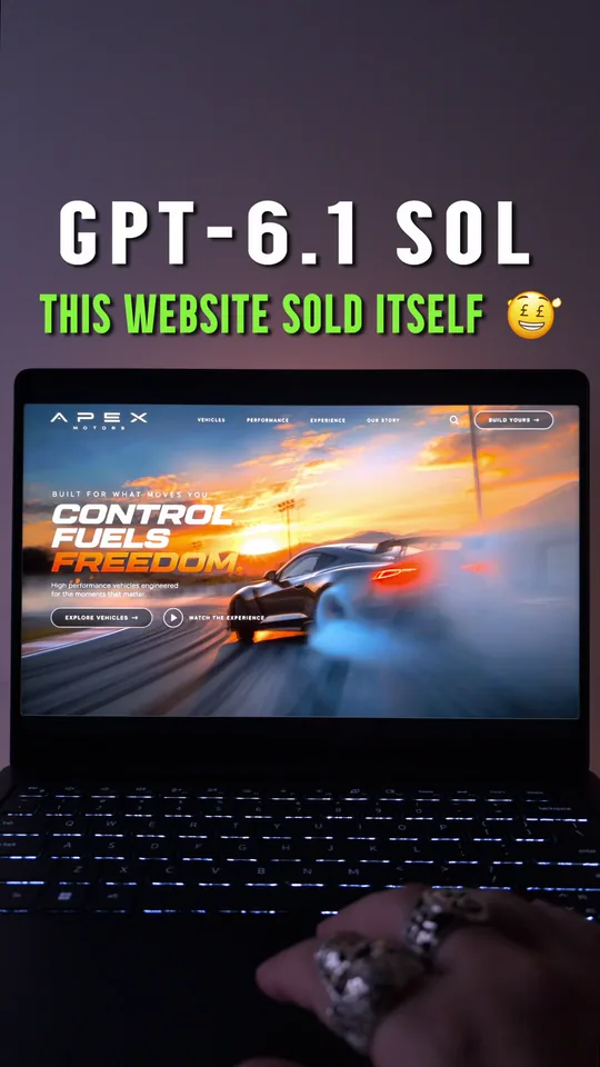 Apex Motors Web Fueled concept website