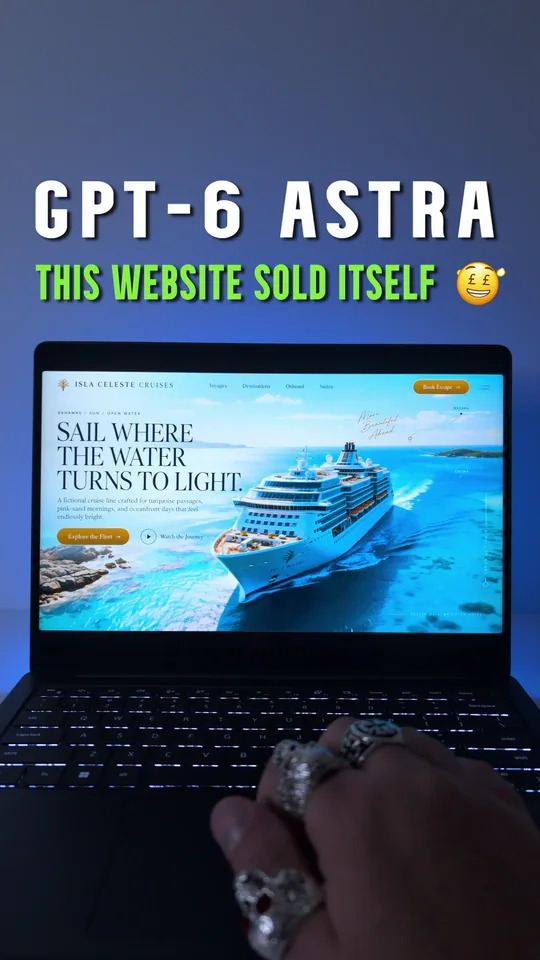 Isla Celeste Cruises Web Fueled concept website